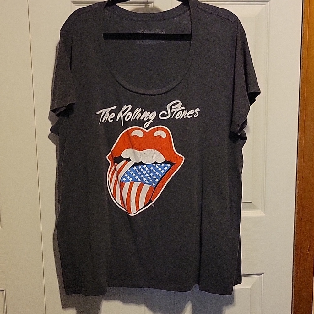 EUC Rare Torrid The Rolling Stones Band Tee, 3X, Grey